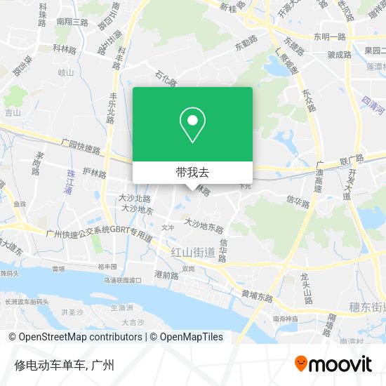 修电动车单车地图
