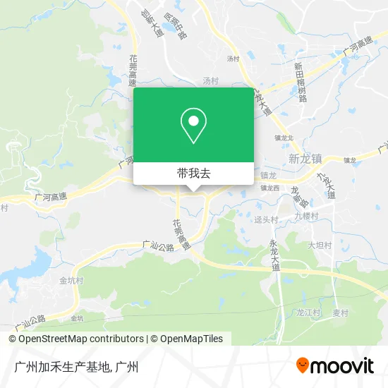 广州加禾生产基地地图