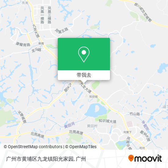 广州市黄埔区九龙镇阳光家园地图