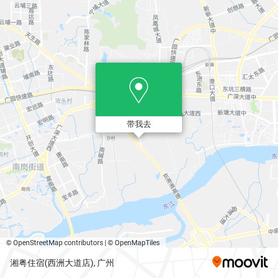 湘粤住宿(西洲大道店)地图