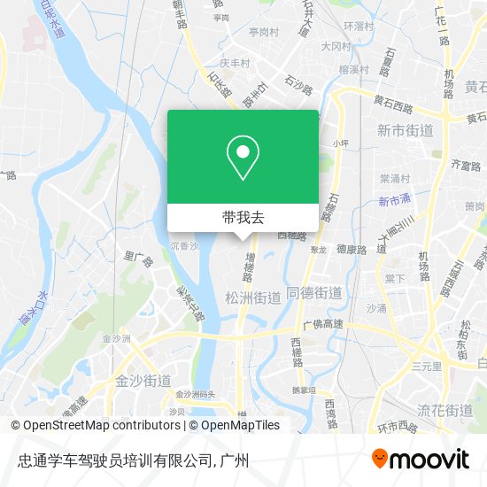 忠通学车驾驶员培训有限公司地图