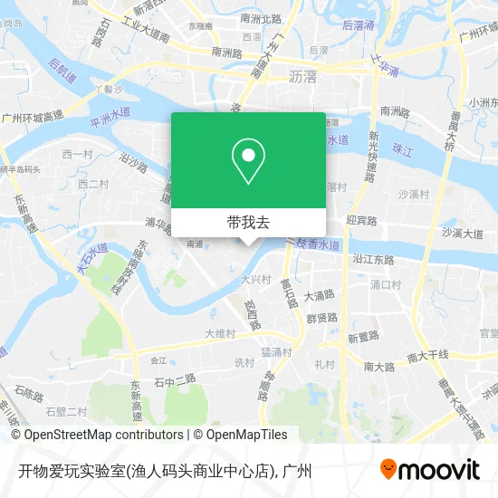 开物爱玩实验室(渔人码头商业中心店)地图