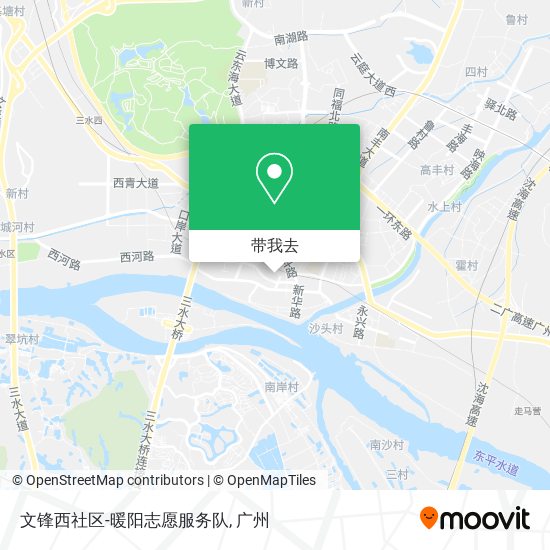 文锋西社区-暖阳志愿服务队地图