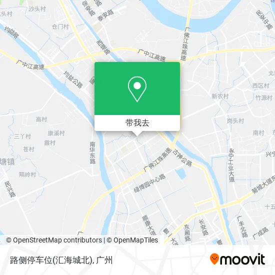 路侧停车位(汇海城北)地图