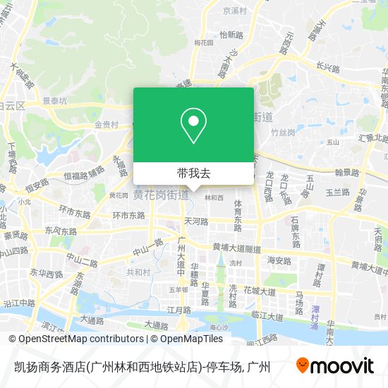 凯扬商务酒店(广州林和西地铁站店)-停车场地图