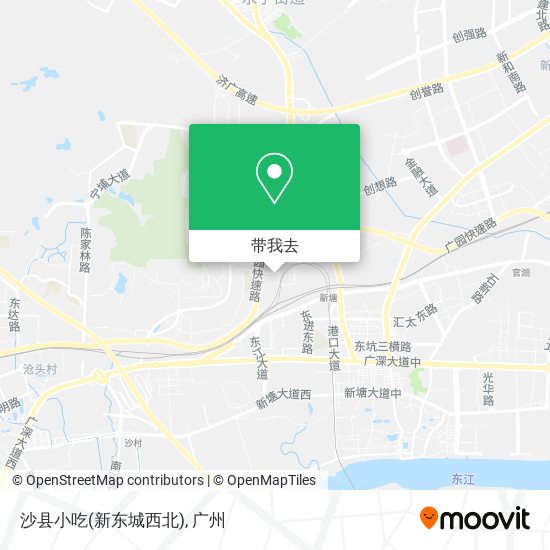 沙县小吃(新东城西北)地图