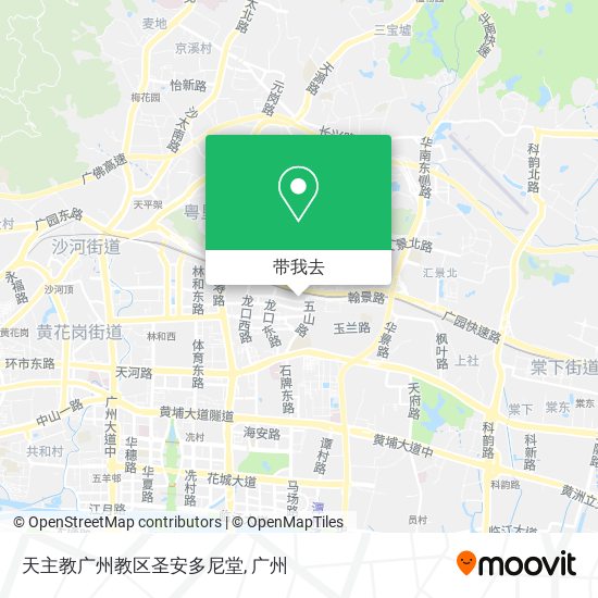 天主教广州教区圣安多尼堂地图