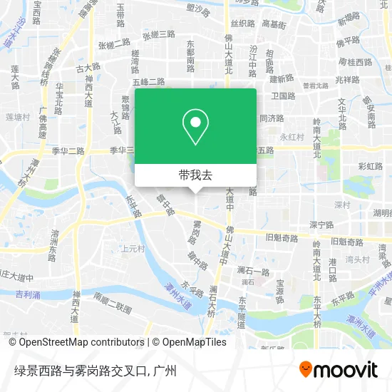 绿景西路与雾岗路交叉口地图