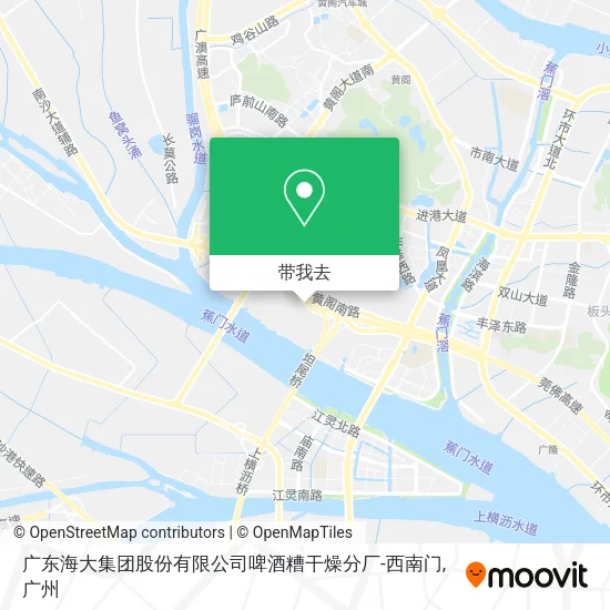 广东海大集团股份有限公司啤酒糟干燥分厂-西南门地图