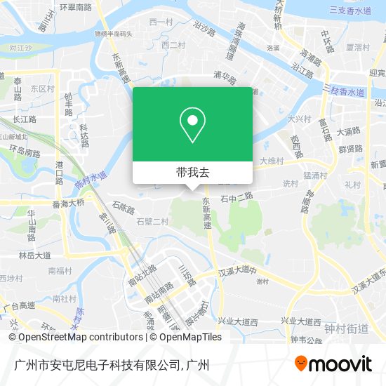 广州市安屯尼电子科技有限公司地图