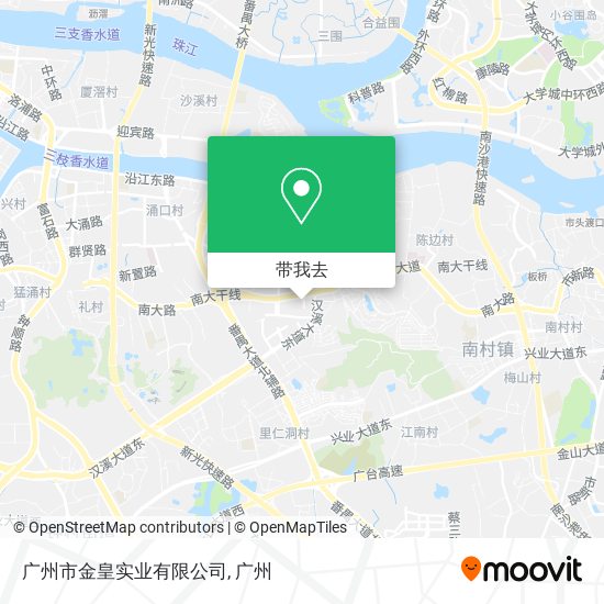 广州市金皇实业有限公司地图