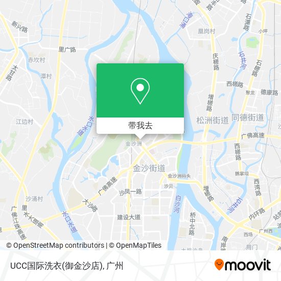 UCC国际洗衣(御金沙店)地图