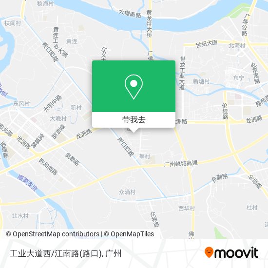 工业大道西/江南路(路口)地图