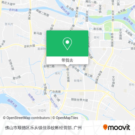 佛山市顺德区乐从镇佳添蚊帐经营部地图