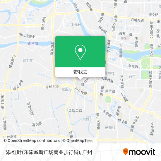 添·红叶(乐添威斯广场商业步行街)地图
