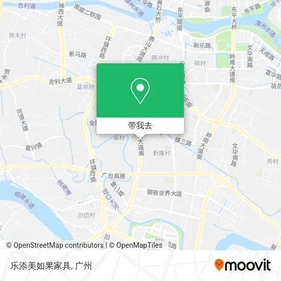 乐添美如果家具地图