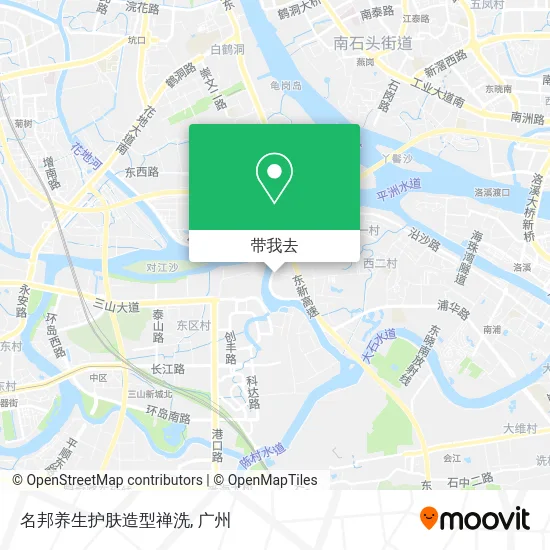 名邦养生护肤造型禅洗地图
