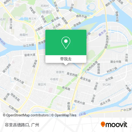 容里昌德路口地图