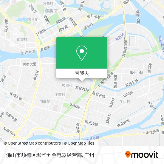 佛山市顺德区珈华五金电器经营部地图