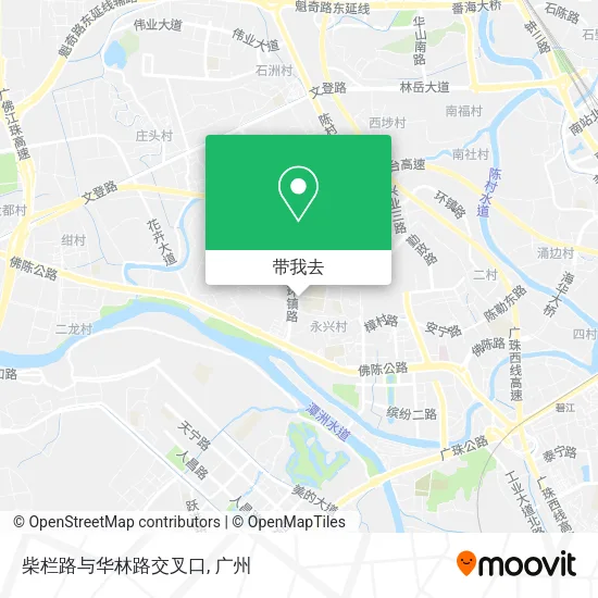 柴栏路与华林路交叉口地图