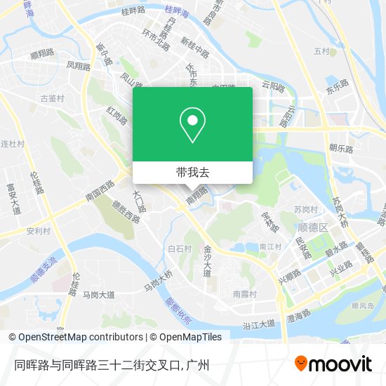 同晖路与同晖路三十二街交叉口地图