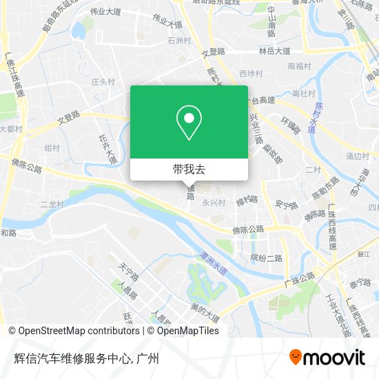 辉信汽车维修服务中心地图