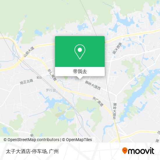 太子大酒店-停车场地图