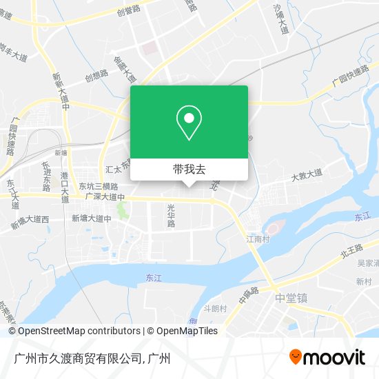 广州市久渡商贸有限公司地图