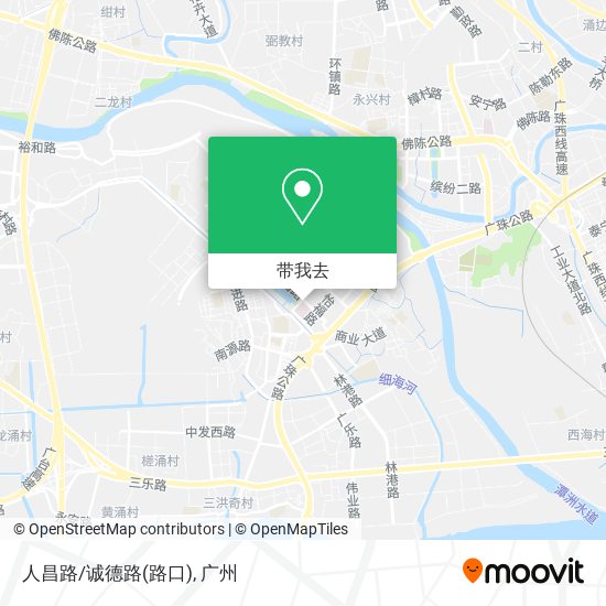 人昌路/诚德路(路口)地图