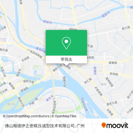 佛山顺德伊之密模压成型技术有限公司地图