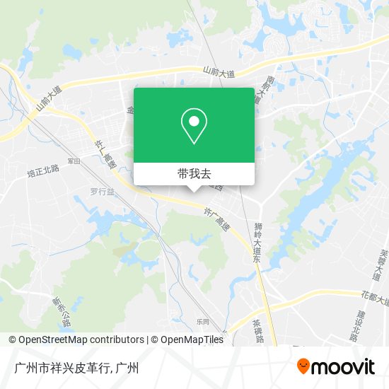 广州市祥兴皮革行地图