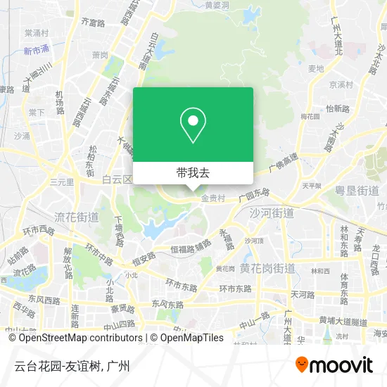 云台花园-友谊树地图