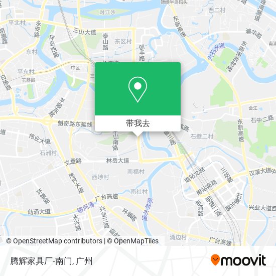 腾辉家具厂-南门地图