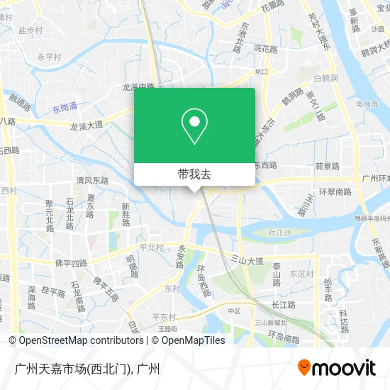 广州天嘉市场(西北门)地图