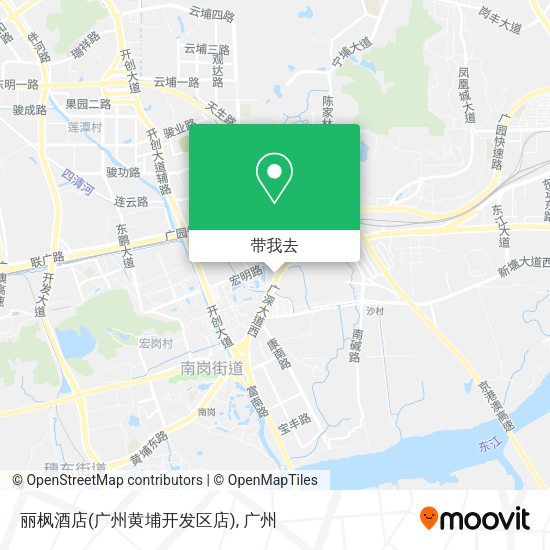 丽枫酒店(广州黄埔开发区店)地图