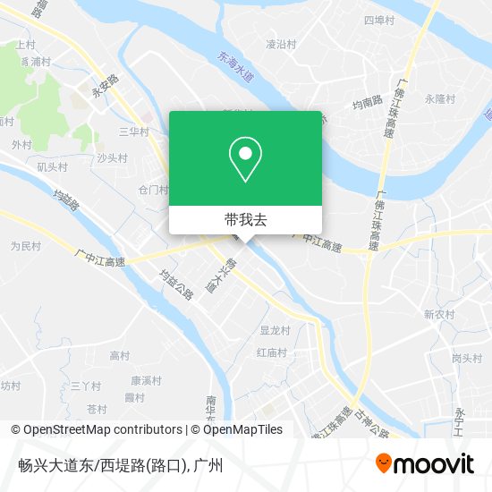 畅兴大道东/西堤路(路口)地图