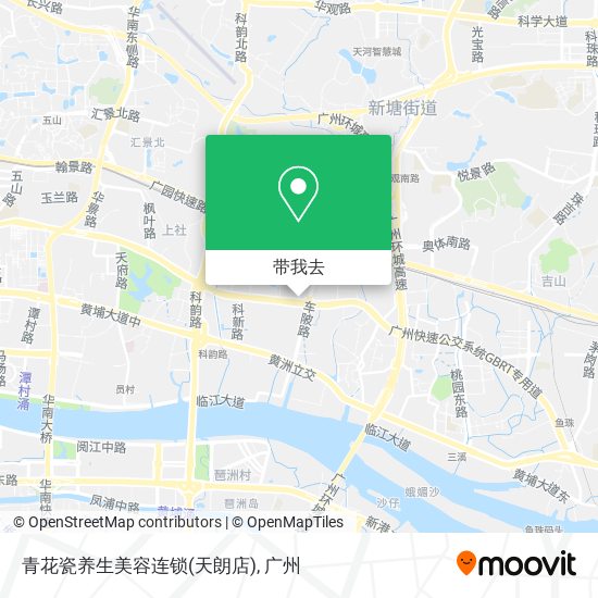 青花瓷养生美容连锁(天朗店)地图