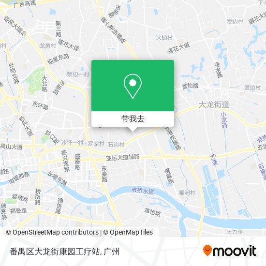 番禺区大龙街康园工疗站地图