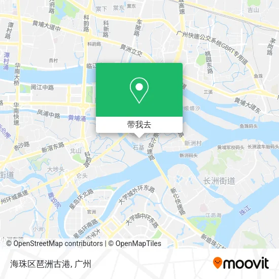 海珠区琶洲古港地图