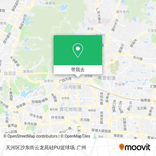 天河区沙东街云龙苑硅PU篮球场地图