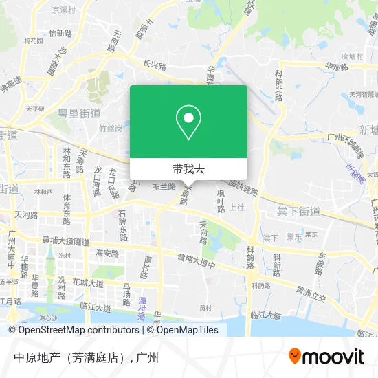 中原地产（芳满庭店）地图