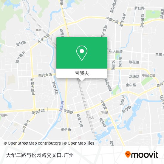 大华二路与松园路交叉口地图