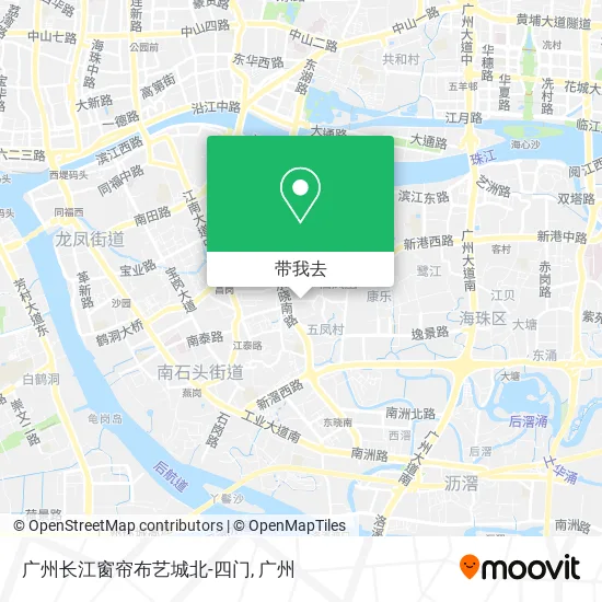 广州长江窗帘布艺城北-四门地图