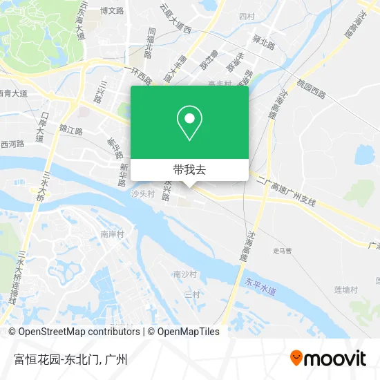 富恒花园-东北门地图