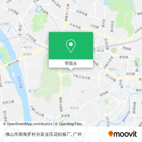 佛山市南海罗村兴富业压花铝板厂地图