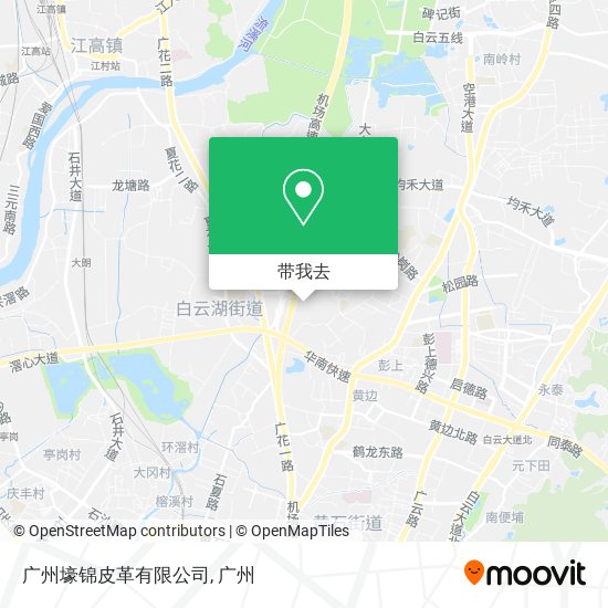 广州壕锦皮革有限公司地图