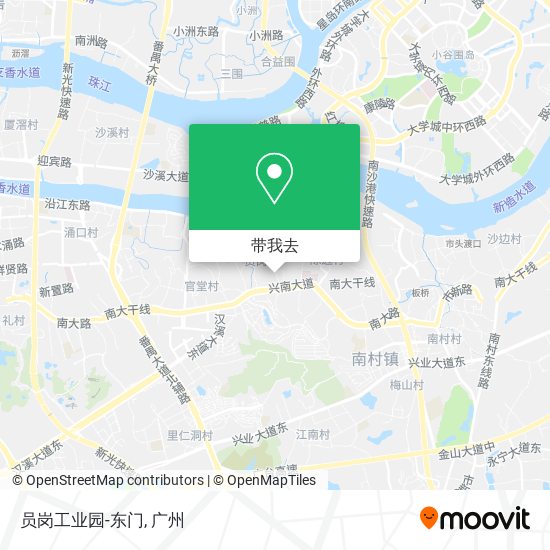 员岗工业园-东门地图