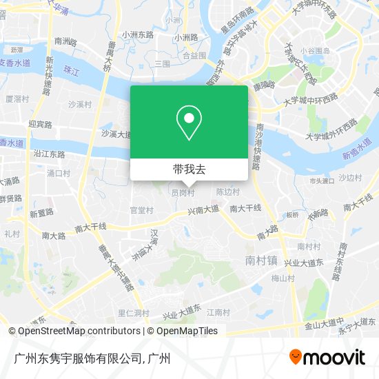 广州东隽宇服饰有限公司地图