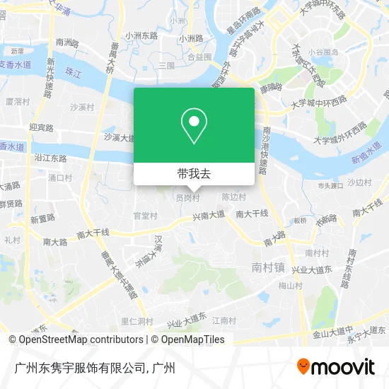 广州东隽宇服饰有限公司地图