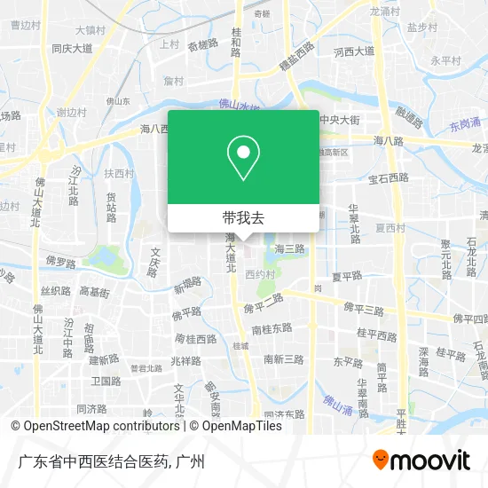 广东省中西医结合医药地图